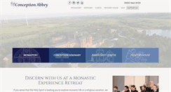 Desktop Screenshot of conceptionabbey.org